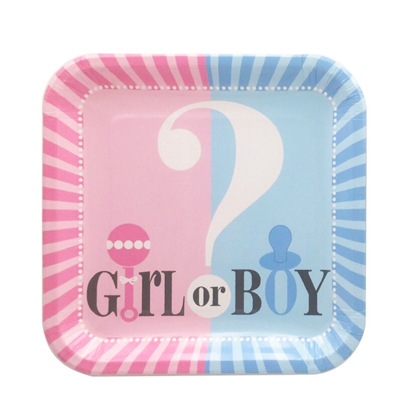 Kit Gender Reveal : Vaisselle jetable et décoration